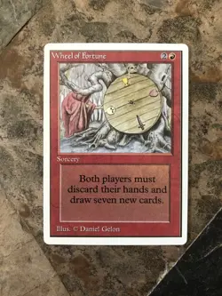 MTG - Wheel of Fortune - Unlimited - Legacy - Restricted- Alt Art - Watch Video! - Image 4