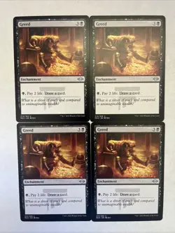 4x MTG Greed Modern Horizons 2 274/303 Regular Uncommon NM Playset - Image 1