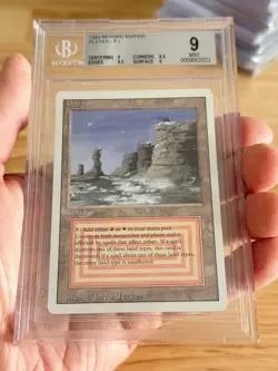 BGS 9 MAGIC THE GATHERING 1994 REVISED PLATEAU DUAL LAND MTG 9 9.5 9.5 9 RARE - Image 1