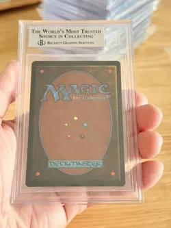 BGS 9 MAGIC THE GATHERING 1994 REVISED SCRUBLAND DUAL LAND MTG 9 9.5 9 9 - Image 2