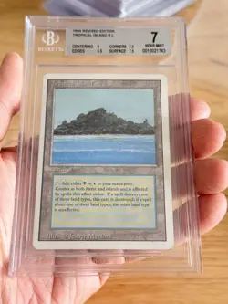BGS 7 MAGIC THE GATHERING 1994 REVISED TROPICAL ISLAND DUAL LAND MTG - Image 1