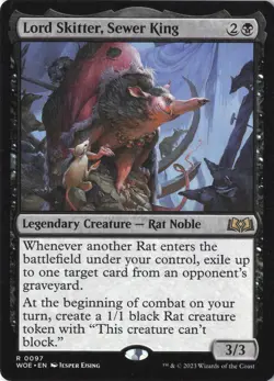 Lord Skitter, Sewer King R Wilds of Eldraine 97 NM - Image 1