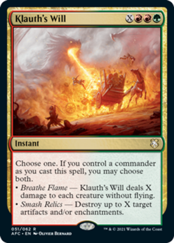 [1x] Klauth's Will Near Mint, English Forgotten Realms Commander MTG Magic - Image 1