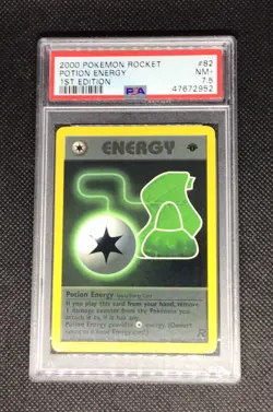Potion Energy 82/82 1st Edition PSA 7.5 - 2000 Pokemon Team Rocket - Image 1