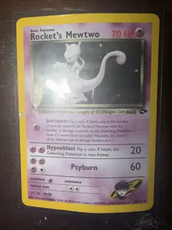 Pokemon TCG Team DAMAGED Rocket Rocket's Mewtwo 2 Card Lot Holo 14/132 - Image 2