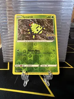 Spinarak (Peelable Ditto) Reverse Holo Common Pokemon GO 006/078 NM - Image 1