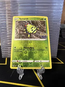 Spinarak (Peelable Ditto) Reverse Holo Common Pokemon GO 006/078 NM - Image 3