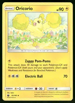 Oricorio (55) 55/168 Uncommon Normal LP Pokemon SM - Celestial Storm - Image 1