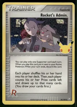 Rocket's Admin. 86/109 Classic Collection Holo NM Pokemon Celebrations: Classic - Image 1