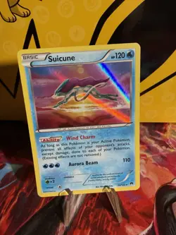 Pokemon 2016 XY Breakpoint | Suicune 30/122 Rare Holo NM - Image 1