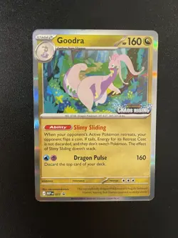 Goodra Chaos Rising Pre-Release - Stamped Promo Foil Pokemon Card 077 - Image 1