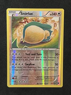 Snorlax 77/124 Rare Fates Collide Pokemon Reverse Holo 🔥 - Image 1