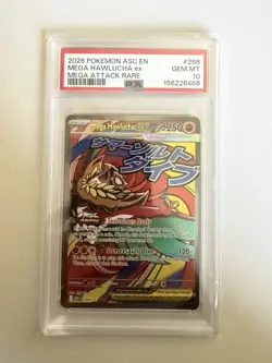 2026 POKEMON ASC EN-ASCENDED HEROES MEGA ATTACK RARE MEGA HAWLUCHA EX PSA 10 - Image 1