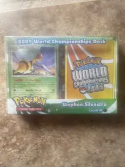 Pokemon 2009 World Championships Deck Luxdrill Beedrill Stephen Silvestro Signed - Image 1