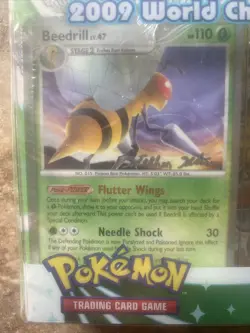 Pokemon 2009 World Championships Deck Luxdrill Beedrill Stephen Silvestro Signed - Image 3