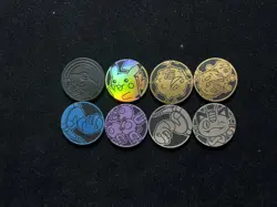 2025 Pokemon S-Chinese 151 Pikachu Meowth Koffing Ekans Coin Lot*8 VT30 - Image 2