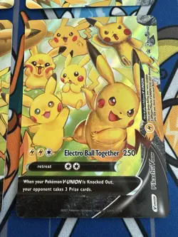 Pokemon Pikachu V-Union Set of 4 SWSH139, SWSH140, SWSH141, SWSH142 NM Condition - Image 4
