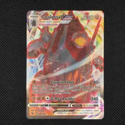 Coalossal VMAX 099/185 Holo VMAX Rare Vivid Voltage Pokemon NM Holo - Image 1