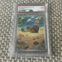2025 POKEMON DWEBBLE 129/086 BLK EN-BLACK BOLT PSA 9 - Image 1