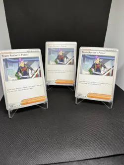 X3 Team Rocket's Petrel 176/182 - Destined Rivals - Pokemon TCG Playset 3x - Image 1