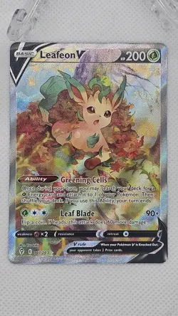 Pokemon Leafeon V Evolving Skies 167/203 Alt Art Ultra Rare Holo TCG - Image 1