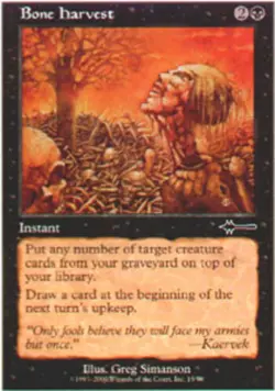 [1x] Bone Harvest Near Mint, English Beatdown MTG Magic - Image 1