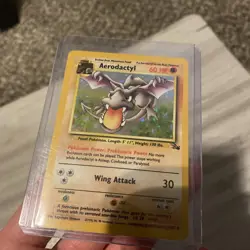 Pokemon Aerodactyl 1/62 Fossil Holo Rare Unlimited MP - Image 1