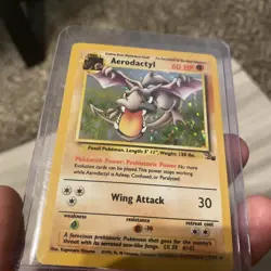 Pokemon Aerodactyl 1/62 Fossil Holo Rare Unlimited MP - Image 2