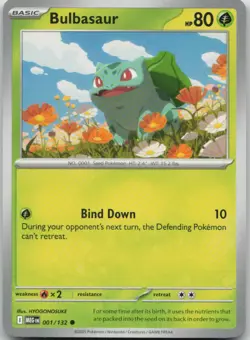 Bulbasaur 001/132 Common Mega Evolution Pokemon Near Mint - Image 1