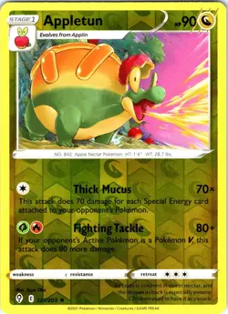 Appletun 121/203 Rare Evolving Skies Pokemon Reverse Holo Near Mint - Image 1