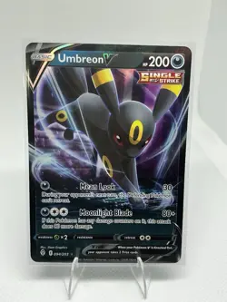 Pokemon Umbreon V 094/203 Evolving Skies Ultra Rare Holo Single Strike 200 HP - Image 1