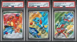 Charmander 038 + Squirtle 039 + Bulbasaur 037 - Pokemon First Partner PSA 10 - Image 1