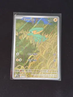 Electrike 196/182 Illustration Rare Holo Destined Rivals Pokemon TCG NM - Image 1