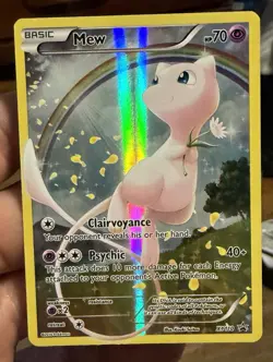 FULL ART Mew Promo XY110 NM Pokemon TCG Mythical Collection Holo Foil Ultra Rare - Image 1
