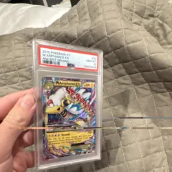 Pokemon M Ampharos EX 28/98 XY Ancient Origins Ultra Rare Holo PSA 10 - Image 2