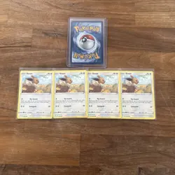4 Eevee 125/203 Pokemon 2021 Evolving Skies Probably PSA 9 Or 10 - Image 1