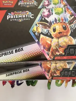 (3) Pokemon TCG Prismatic Evolutions Surprise Box Factory-New & Sealed-Lot of 3 - Image 2