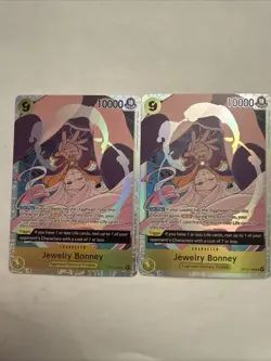 Jewelry Bonney (x2) OP13-108 SR Carrying On His Will Holo One Piece TCG 2025 NM - Image 1