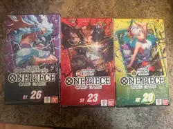 3- One Piece Starter Decks Yamato Red Shanks Monkey.Di.Luffy ST23 26 28 - Image 1