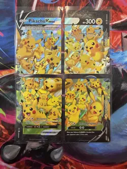 Pikachu V-Union SWSH139/140/141/142 Celebrations Black Star Promo Pokemon Card - Image 1