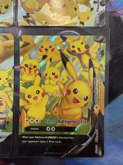 Pikachu V-Union SWSH139/140/141/142 Celebrations Black Star Promo Pokemon Card - Image 4