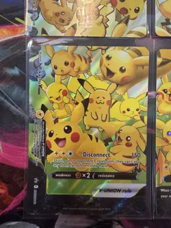 Pikachu V-Union SWSH139/140/141/142 Celebrations Black Star Promo Pokemon Card - Image 5