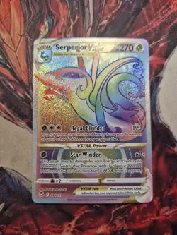 Serperior VSTAR - 196/195 - Pokemon Silver Tempest Secret Rare Card NM - Image 1