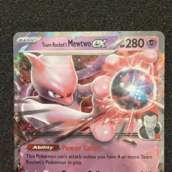 Team Rocket's Mewtwo ex 079/217 ME: Ascended Heroes Double Rare Pokemon Card - Image 2