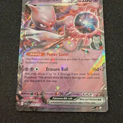 Team Rocket's Mewtwo ex 079/217 ME: Ascended Heroes Double Rare Pokemon Card - Image 3