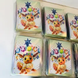 Pokemon Prismatic Evolutions Card Sleeves Celebrations Phantasmal Flames TCG Lot - Image 2