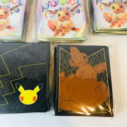 Pokemon Prismatic Evolutions Card Sleeves Celebrations Phantasmal Flames TCG Lot - Image 5