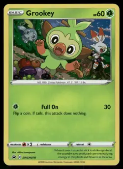 Grookey - SWSH070 Promo Holo SWSH: Sword & Shield Promo Cards NM - Image 1