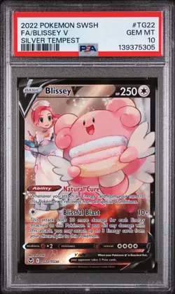 PSA 10 Blissey V TG22/TG30 - Silver Tempest Trainer Gallery - Graded Pokemon - Image 1