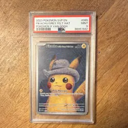 Pokemon 2023 Pikachu with Grey Felt Hat #85 Full Art Promo PSA 9 English - Image 1